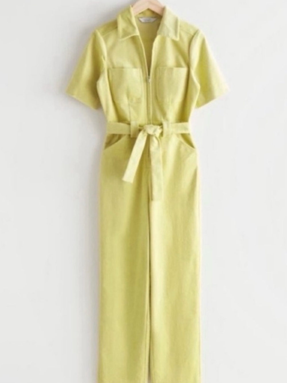 & Other Stories Corduroy Short Sleeve Jump Suit
